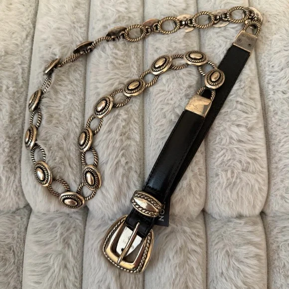 Brighton vintage 1995 Southwest-style concho belt. - Picture 7 of 7